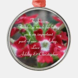 De Metal Obrigado: Ornamento floral personalizado