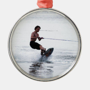 De Metal Ornamento adolescente do Wakeboarder