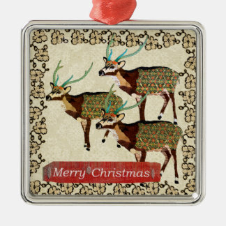 De Metal Ornamento artístico do Feliz Natal dos cervos da