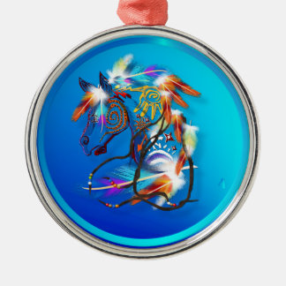De Metal Ornamento brilhantes do cavalo 2
