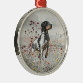 De Metal Ornamento cerâmico Brittany spaniel