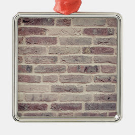De Metal Ornamento Cerâmico Brown Brick Wall