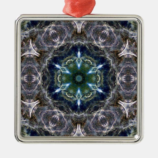 De Metal Ornamento cerâmico Folk Mandala (Frente)