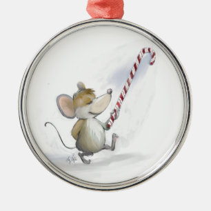 De Metal Ornamento circular do mouse feliz