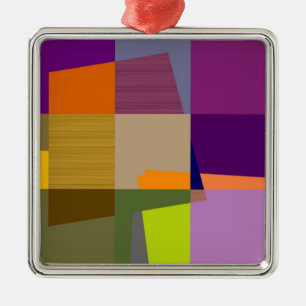 De Metal Ornamento coloridos retros do pop art