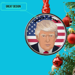 De Metal Ornamento comemorativo do Presidente Donald J. Tru