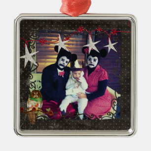 De Metal Ornamento cor-de-rosa da foto da noite estrelado