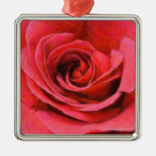 De Metal Ornamento cor-de-rosa do feriado das impressões