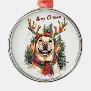 De Metal Ornamento Cute Labrador Retriever