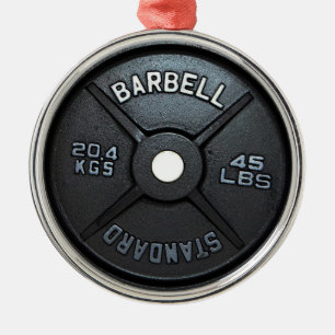 De Metal Ornamento da árvore da placa do Barbell