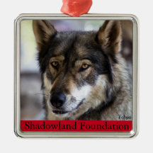 Ornamento da árvore do lobo