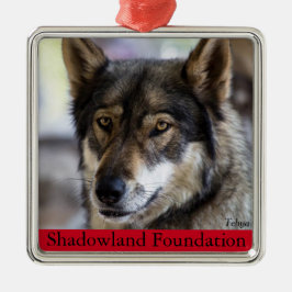 De Metal Ornamento da árvore do lobo