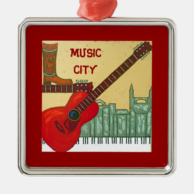 De Metal Ornamento da cidade da música (Frente)
