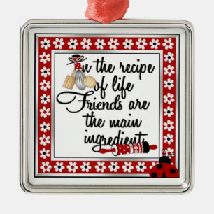 De Metal Ornamento da cozinha do amigo