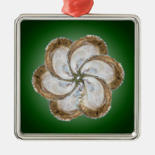 De Metal Ornamento da flor da ostra - design C