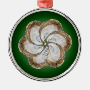 De Metal Ornamento da flor da ostra - design C