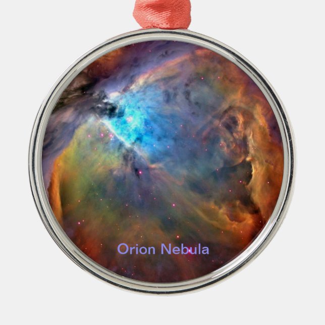 De Metal Ornamento da Galáxia Espacial Orion Nebula (Frente)