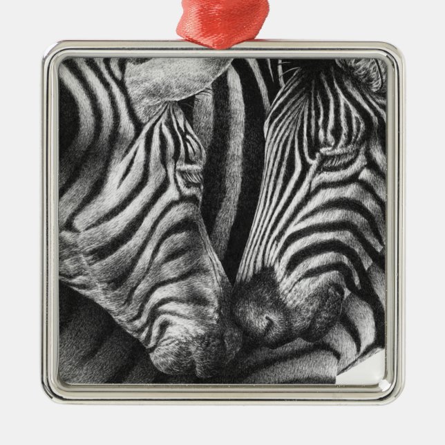 De Metal Ornamento da zebra (Frente)