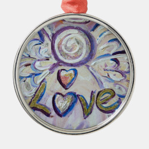 De Metal Ornamento do Amor por Palavras Anjos