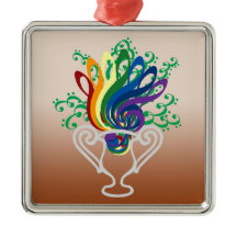 Ornamento do buquê do Clef