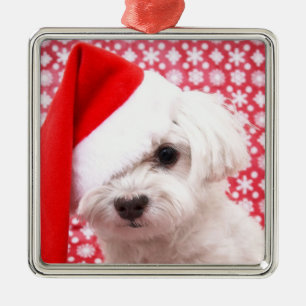 De Metal Ornamento do cão do Natal