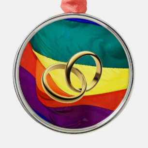 De Metal Ornamento do casamento gay