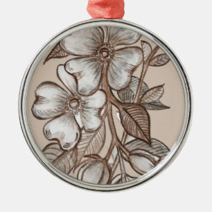 De Metal Ornamento do Dogwood