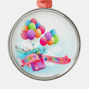 De Metal Ornamento do feliz aniversario