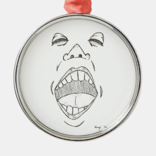 De Metal Ornamento do "grito"