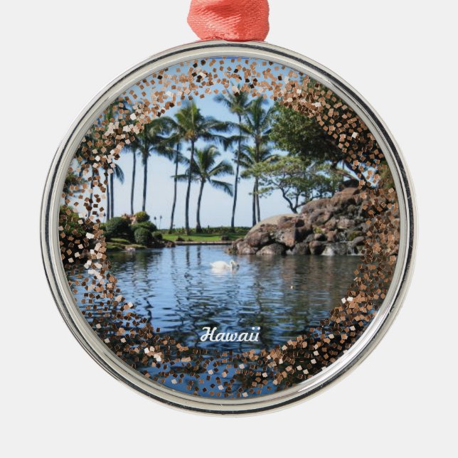 De Metal Ornamento do Hawaii Keepsaame (Frente)