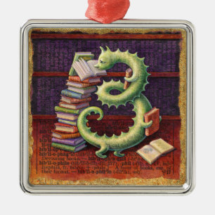 De Metal Ornamento do leitor ávido: Bibliophile