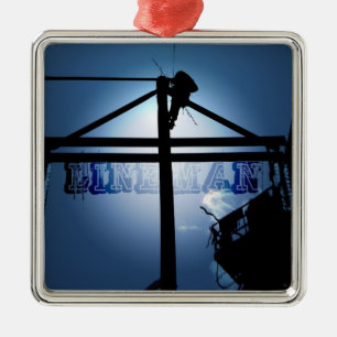 De Metal Ornamento do lineman
