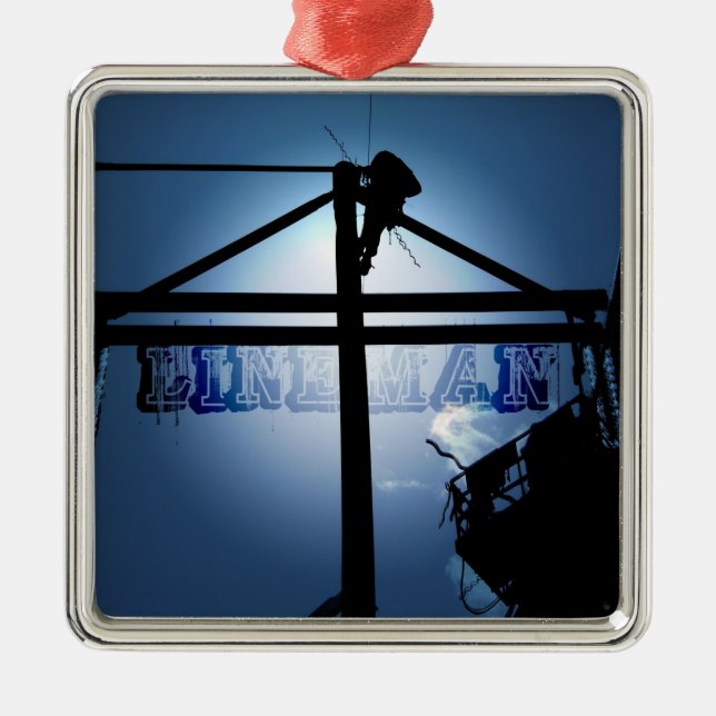 De Metal Ornamento do lineman (Frente)