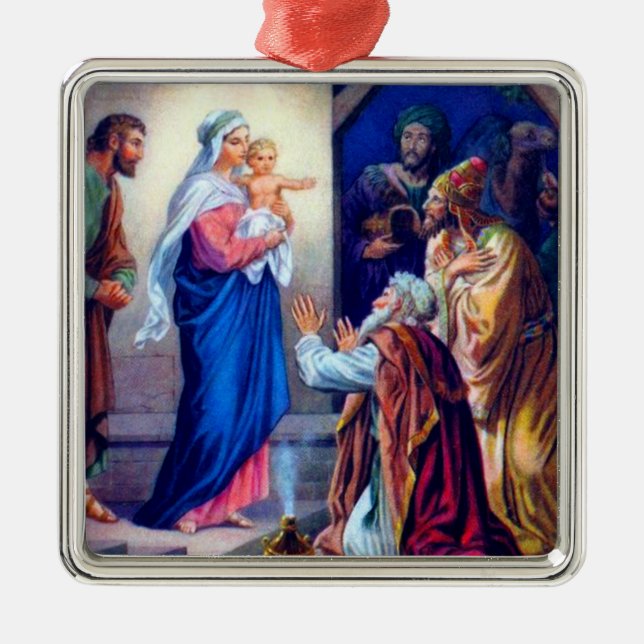 De Metal Ornamento do natal vintage 2 (Frente)