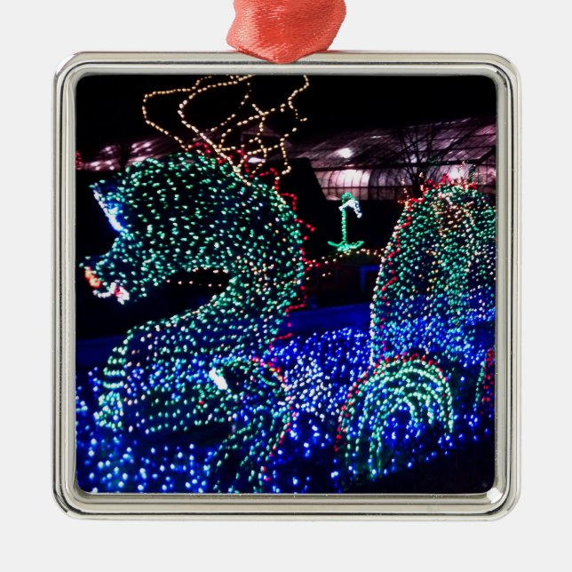 De Metal Ornamento do Nessie do Natal (Frente)