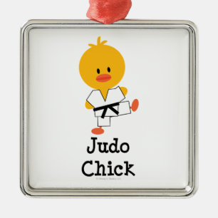 De Metal Ornamento do pintinho do judo