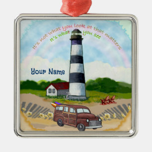 De Metal Ornamento do Rainbow Choice Lighthouse