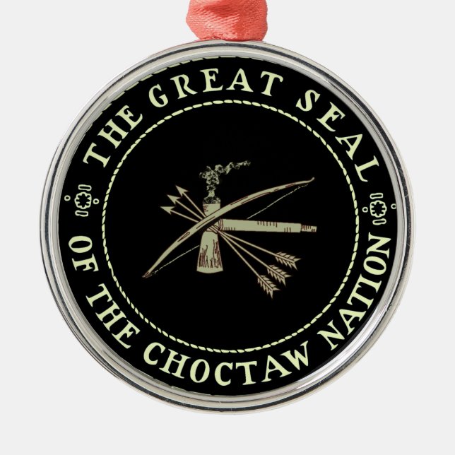 De Metal Ornamento do SELO do CHOCTAW (Frente)