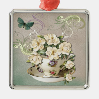 De Metal Ornamento do Teacup 2