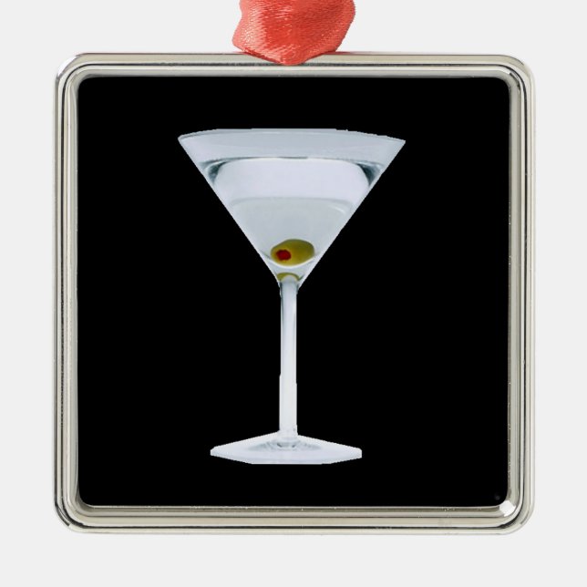 De Metal Ornamento dos Martinis (Frente)