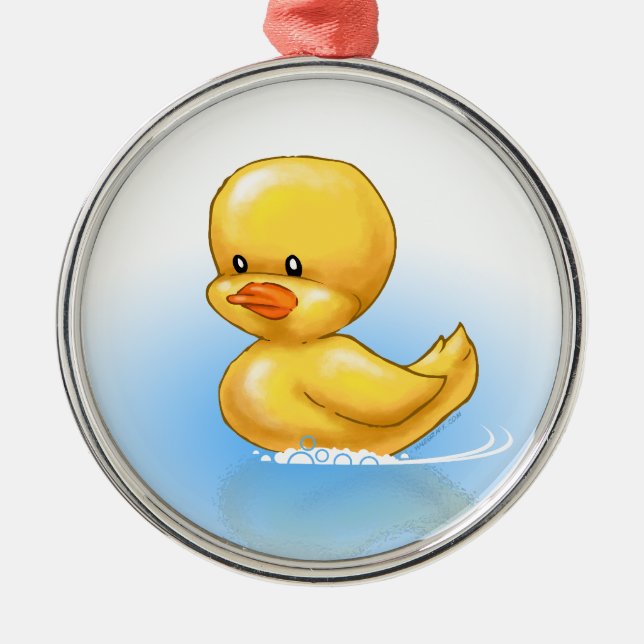 De Metal Ornamento Ducky (Frente)
