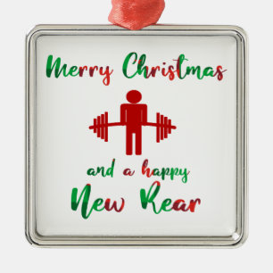 De Metal Ornamento engraçado da malhação do Feliz Natal 