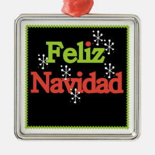 De Metal Ornamento Feliz Navidad