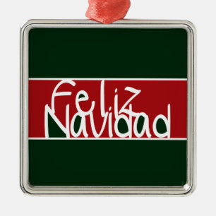 De Metal Ornamento Feliz Navidad