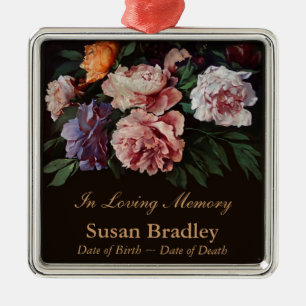 De Metal Ornamento fúnebre memorável personalizado peôni