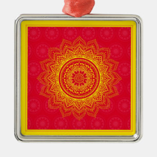 De Metal ornamento indiano