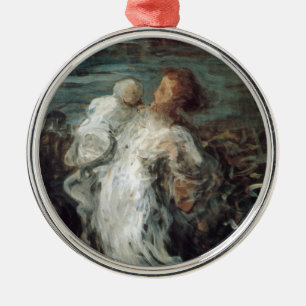 De Metal Ornamento "Mãe com Filho"