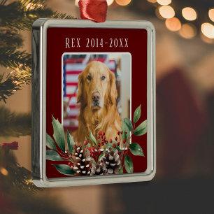De Metal Ornamento Memorial Pet Christmas