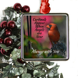 De Metal Ornamento Metálico Personalizado do Cardeal Vermel