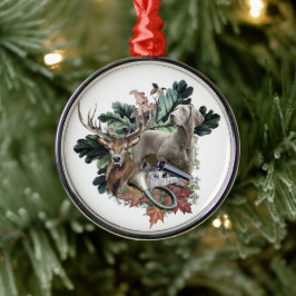 De Metal ornamento metálico Weimaraner
